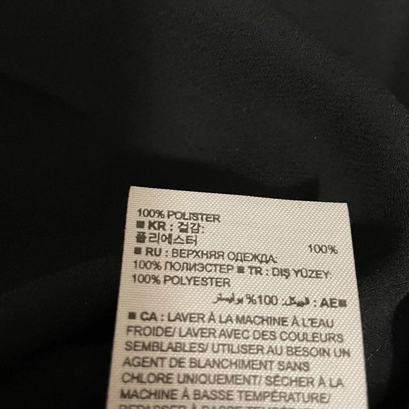 Banana Republic- Women’s  Small Black Chiffon Blouse - Picture 7 of 9